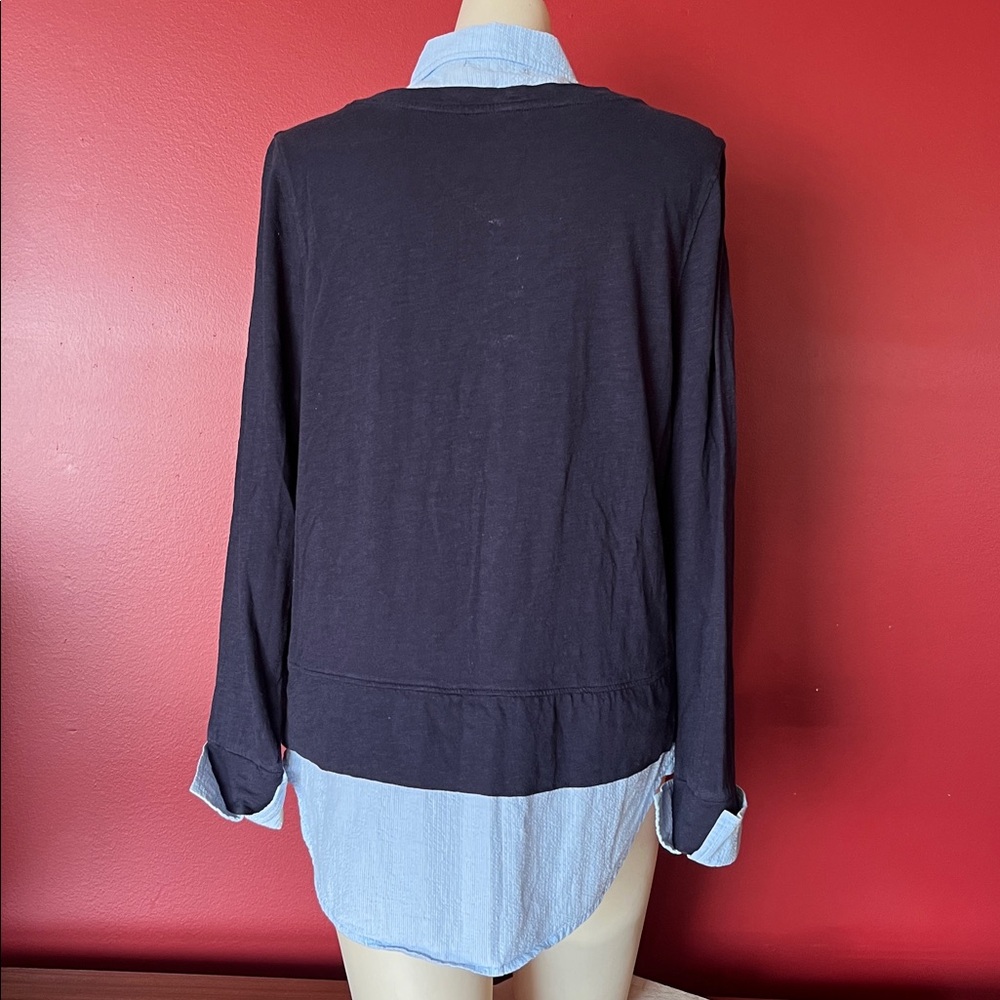 EUC Tommy Hilfiger Light Blue Striped collared Shirt - Picture 11 of 15